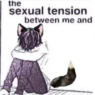 ♥️ emoji the sexual tension between me and @weeklyshitposting Telegram sticker 22 of 70