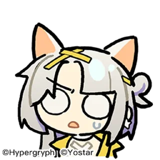 ❔ emoji [Arknights] Take a break Telegram sticker 1 of 16