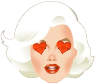 😍 emoji @Beautifulstickers💃Marilymoji💃 Telegram sticker 7 of 90
