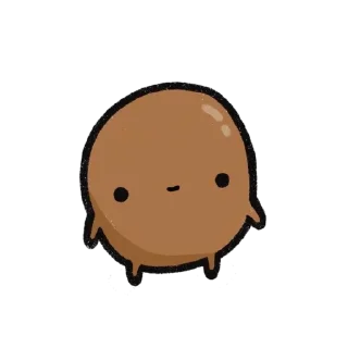 🥔 emoji Sad Potato | @HyalineWings ' 🥔 Telegram sticker 2 of 107