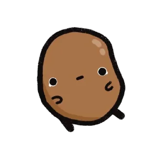 🥔 emoji Sad Potato | @HyalineWings ' 🥔 Telegram sticker 12 of 107