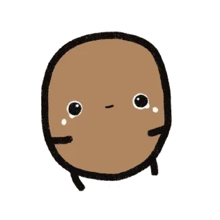 🥔 emoji Sad Potato | @HyalineWings ' 🥔 Telegram sticker 22 of 107