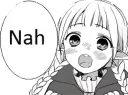 👎 emoji Anime Reactions Telegram sticker 8 of 35
