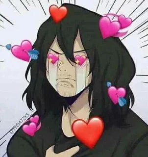 💜 emoji Anime Reactions Telegram sticker 23 of 45