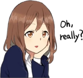 😏 emoji Anime Reactions Telegram sticker 22 of 45