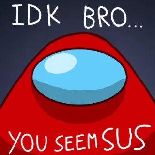 🤨 emoji Among us Telegram sticker 7 of 31