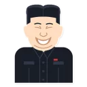 👱 emoji Kim Jong Un says Telegram sticker 22 of 26