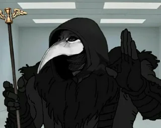 ✋ emoji SCP-049 Telegram sticker 13 of 30