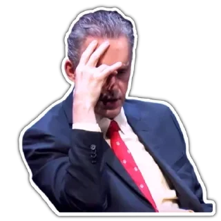 🤦‍♂️ emoji Jordan B Peterson Telegram sticker 3 of 44