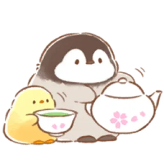 🍵 emoji Soft and Cute Chick (Spring) Telegram sticker 9 of 40