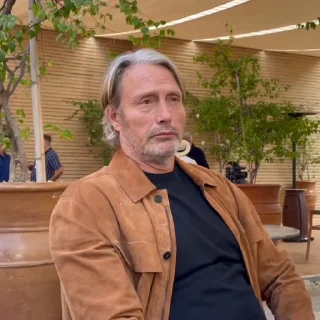 🍂 emoji Mads Mikkelsen @EliotSticker Telegram sticker 14 of 40