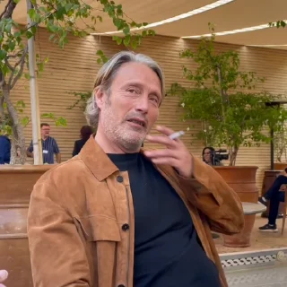 🍂 emoji Mads Mikkelsen @EliotSticker Telegram sticker 11 of 40