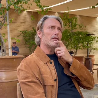 🍂 emoji Mads Mikkelsen @EliotSticker Telegram sticker 18 of 40