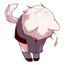 🙏 emoji Cute cat ear boy @Nekostickerss Telegram sticker 18 of 41