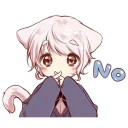 Sticker from Cute cat ear boy @Nekostickerss