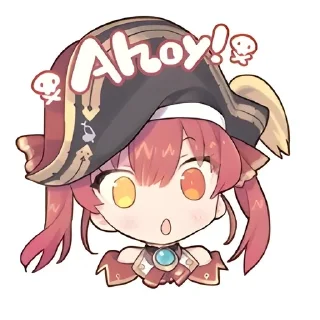 ❤ emoji ⌜ Marine 💛❤ ⌟ ᨒ @KurumiFan ⛩️ Telegram sticker 24 of 120