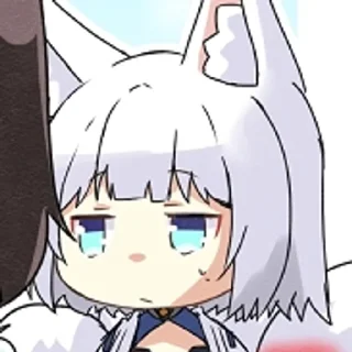 🤍 emoji ⌜ Kaga 🤍 ⌟  ᨒ @KurumiFan ⛩️ Telegram sticker 18 of 91