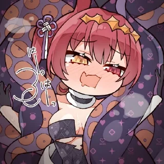 ❤ emoji ⌜ Marine 💛❤ ⌟ ᨒ @KurumiFan ⛩️ Telegram sticker 12 of 120