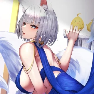Sticker from ⌜ Kaga 🤍 ⌟  ᨒ @KurumiFan ⛩️