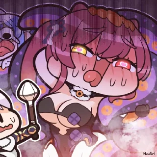❤ emoji ⌜ Marine 💛❤ ⌟ ᨒ @KurumiFan ⛩️ Telegram sticker 13 of 120