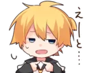 😅 emoji KAGAMINE LEN and KAGAMINE RIN Telegram sticker 18 of 40