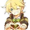 ❤️ emoji Kagamine Rin/Len @Nekostickerss Telegram sticker 13 of 120