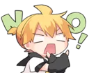 ❌ emoji KAGAMINE LEN and KAGAMINE RIN Telegram sticker 20 of 40
