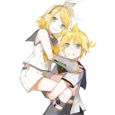 😊 emoji Kagamine Rin/Len @Nekostickerss Telegram sticker 20 of 120