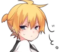 😳 emoji KAGAMINE LEN and KAGAMINE RIN Telegram sticker 16 of 40