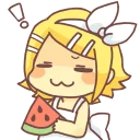 ❕ emoji Kagamine Rin/Len @Nekostickerss Telegram sticker 3 of 120