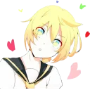 😍 emoji Kagamine Rin/Len @Nekostickerss Telegram sticker 16 of 120
