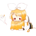 👻 emoji Kagamine Rin/Len @Nekostickerss Telegram sticker 2 of 120