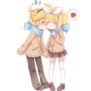 😘 emoji Kagamine Rin/Len @Nekostickerss Telegram sticker 14 of 120