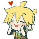 😚 emoji Kagamine Rin/Len @Nekostickerss Telegram sticker 5 of 120