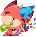 🎉 emoji Foxy Telegram sticker 7 of 32