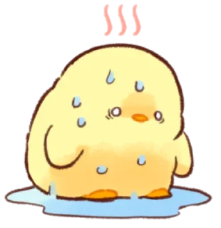 🥵 emoji Soft and Cute Chicks New @softandqt Telegram sticker 6 of 16