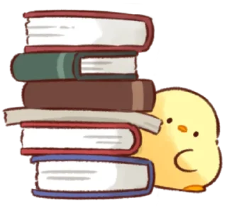 📚 emoji Soft and Cute Chicks New @softandqt Telegram sticker 16 of 16