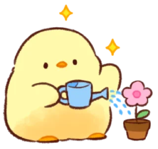 🌺 emoji Soft and Cute Chicks New @softandqt Telegram sticker 5 of 16
