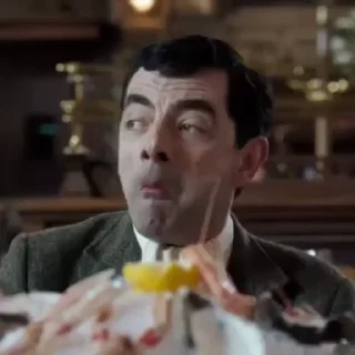 🤩 emoji Mr. Bean @StickersPackRobot Telegram sticker 20 of 41