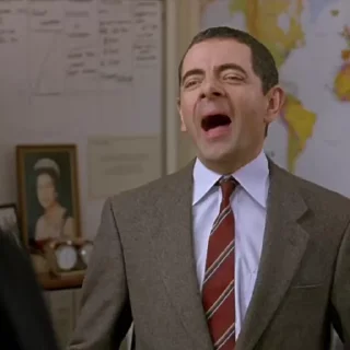 😄 emoji Mr. Bean @StickersPackRobot Telegram sticker 13 of 41