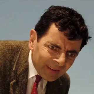 😨 emoji Mr. Bean @StickersPackRobot Telegram sticker 2 of 41