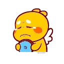😞 emoji QooBee Agapi- @MochaStickers Telegram sticker 2 of 36