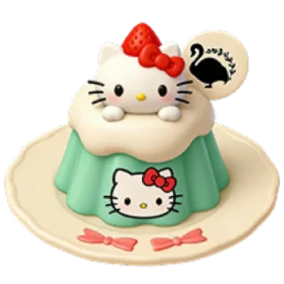🍮 emoji Hello Kitty Telegram sticker 19 of 30