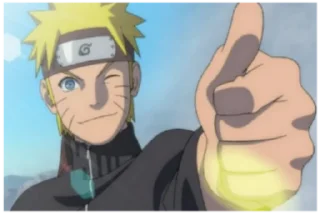 👍 emoji Naruto Uzumaki Telegram sticker 9 of 18