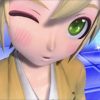 ⭐ emoji ~ Kagamine Len ~ Telegram sticker 17 of 47
