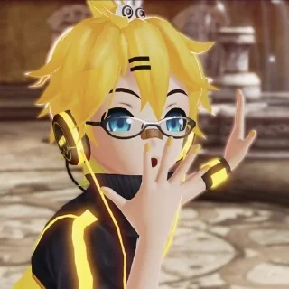 ⭐ emoji ~ Kagamine Len ~ Telegram sticker 16 of 47