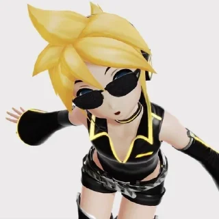⭐ emoji ~ Kagamine Len ~ Telegram sticker 20 of 47
