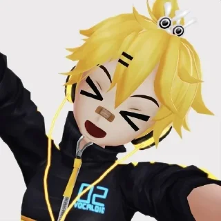 ⭐ emoji ~ Kagamine Len ~ Telegram sticker 10 of 47