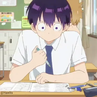 😰 emoji 📚 Random SNJC  (@TodorokiShouto) Telegram sticker 15 of 50