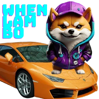 🚘 emoji Wif Inu Telegram sticker 23 of 31